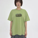 ホース グラフィック Tシャツ_マッチャ