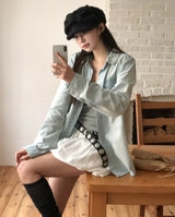 Icy Western Pocket Denim Shirt