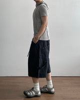 Inset Hooded Seam Short Sleeve T-shirt