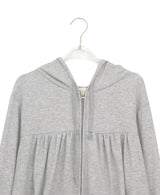 26FW★ [BAONHAUS] Pohiren Shirring Hood Zip-Up