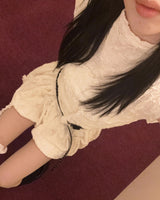 Wrinkle Frill Top ••♡