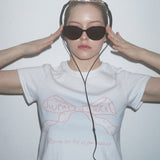 SW'S RIBBON T- SHIRTS - WHITE
