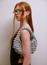 Bubble Knit Bag (Silver)