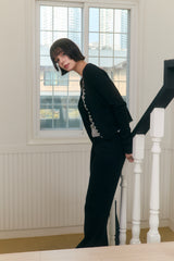 Sweet Dreams Lace Flare Pants (Black)