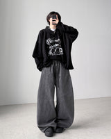 Natty Herringbone Balloon Pants
