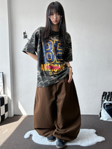 Kari Back Pocket Balloon Cotton Pants 3color