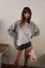 ヘイズストライプTシャツ_アイボリー