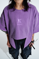 6X フリーウィルクロップTシャツ(ピグメント/パープル)