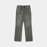 ASCLO Slab Slim Bootcut Denim Pants