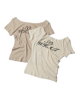SO WHAT Half Sleeve T-shirt (CREAM)
