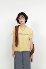 YWD ロゴTシャツ_イエロー