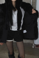 Lisa Hood Fur Jacket