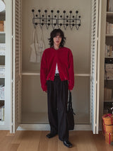 レクシーベロアクロップカーディガン