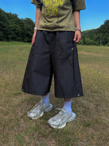 フォールドジーンズ8部丈バミューダパンツ2C