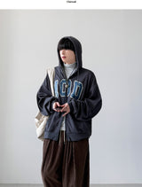 Colin Lettering Hood Zip-Up