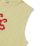 Helio sleeveless top / Straw yellow