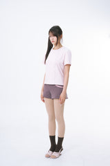 ドントビーブルーグリッターTシャツ (PALE PINK)