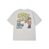 25FW AC BEAR GRAFFITI SHORT SLEEVE T-SHIRT LIGHT GRAY