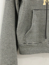 Heart Dot Stripe Hoodie Zip-up