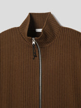 Shrunken Knitted Zip Up (3color)