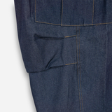 Stitch Balloon Cargo Denim Pants