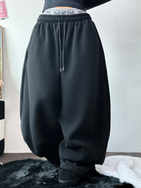 SNOW WING BALLOON GLEECE LONG PANTS 🤍🖤🧸3COLOR