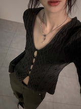 pearl drop necklace(cross)