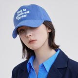 TMV Lettering Ball Cap / Washing Blue