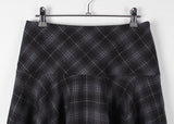 CHECK FLARE SKIRT
