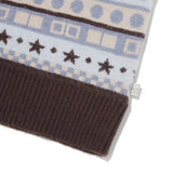 JACQUARD PATTERN KNIT VEST [SKY]
