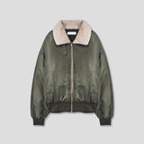Cropped Aviator Mustang Jacket (2 colors)