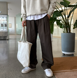 Look Wonderant 3-Layer Lengths Round Tuck Wide Banding Pants
