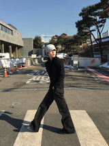 シャレンフレアデニムパンツ 2C