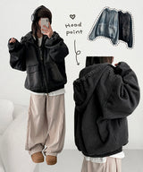 Wootson Bopper Oversized Washing Denim Hooded Jacket