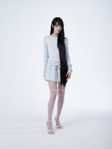 RAGLAN METAL LOGO DRESS [LIGHT GRAY]