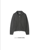 [Unisex] デイジーパンチングフードジップアップ(4color)
