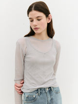 NUBASIC テンセルTシャツセット グレー