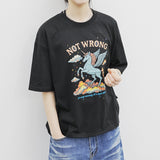 STAR CLOUD UNICORN OVER FIT SHORT-SLEEVE T-SHIRT_BLACK