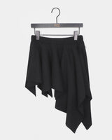 Pore Unbalance Banding Layered Midi Skirt