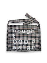 000 Design Check Tie Bag / Black
