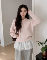 #WRシフォンフリルレイヤードミニスカート
