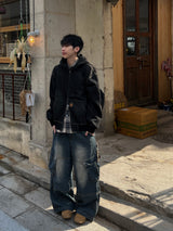 Nostalgia Work Hood Zip-Up (2 Colors)