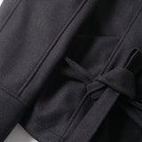 Vero High Neck Belted Short Coat 233617679