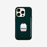 [MADE] Cupcake case deep green