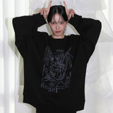 Angel of Rose Sweatshirt - BLACK