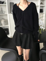 Halter V knit