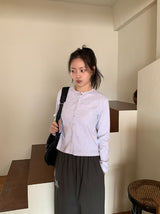 Amk Punching Snap Round Cardigan
