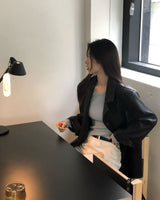 [BELLIDE MADE] Basic item, round rib long sleeve knit