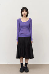 (W) Plave Tencel Top