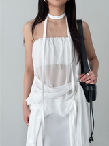 chiffon bandnig tube top (3color)